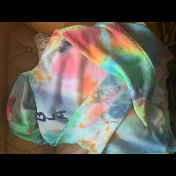 Nike Tie Dye Hoodie Custom Limited BLM Black Lives Matter Sweatshirt - Picture 5 of 5